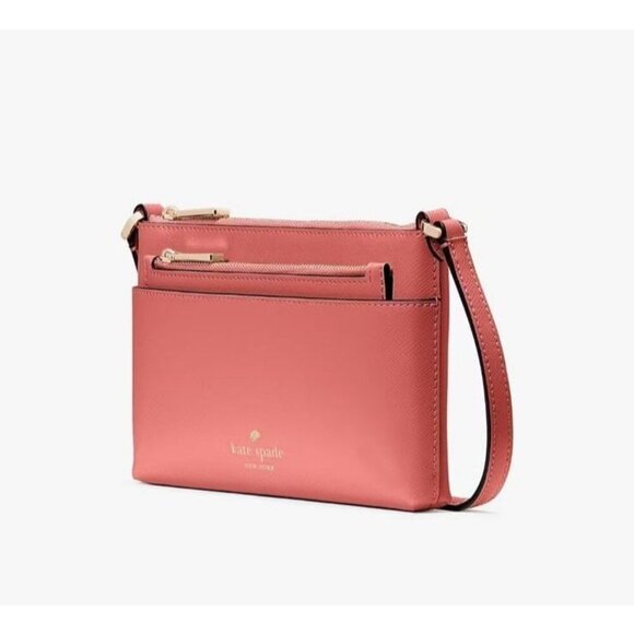 NWT Authentic Kate Spade Sadie Crossbody Bag Set Peach Nectarine Pink Purse - Picture 2 of 6